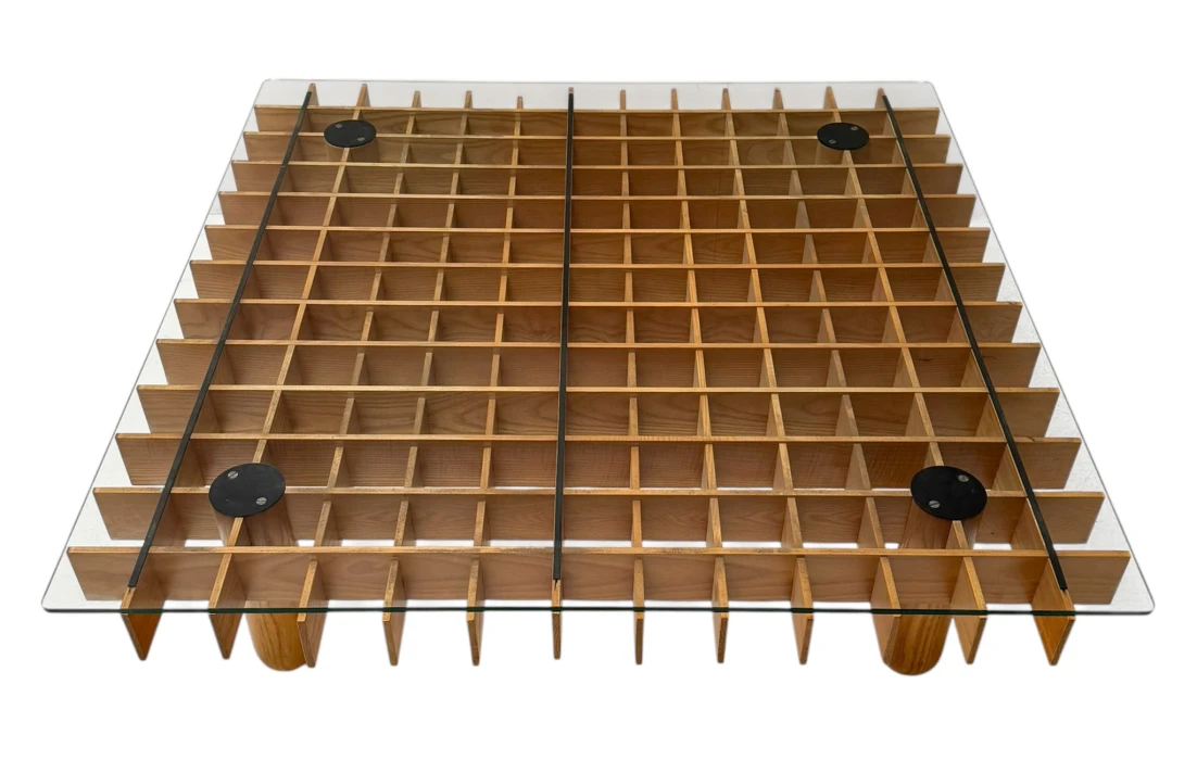 XL Kyoto Graphic Coffee Table by Gianfranco Frattini for Ghianda / Knoll, 1974